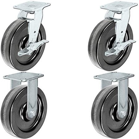 Casterhq Caster Barn, Heavy Duty Toolbox Caster Set W/ Phenolic Wheels, 1, 25 CBTBCS8X2